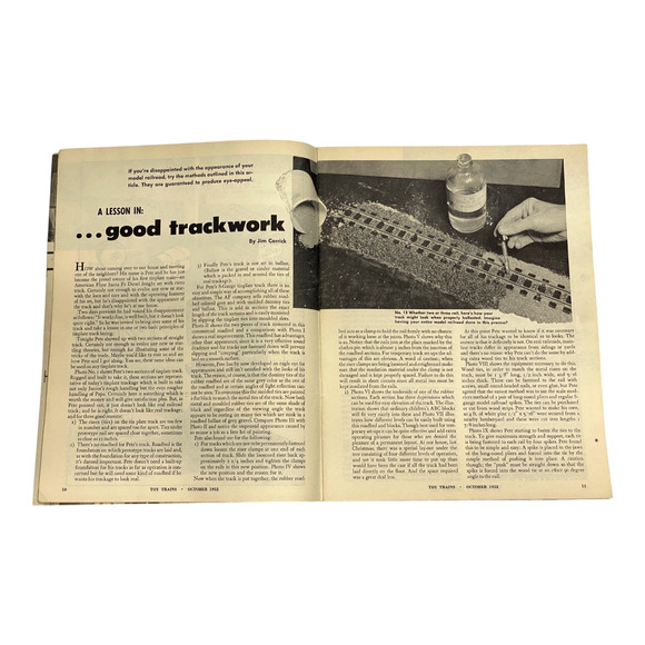 Toy Trains 1952 June Herb Mott Cover and Oct Frank Ellison Layout Magazines A988 - Picture 7 of 8